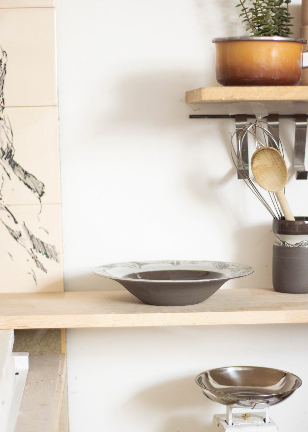 Assiette à pâtes Anthracite