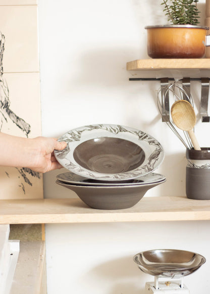 Assiette à pâtes Anthracite