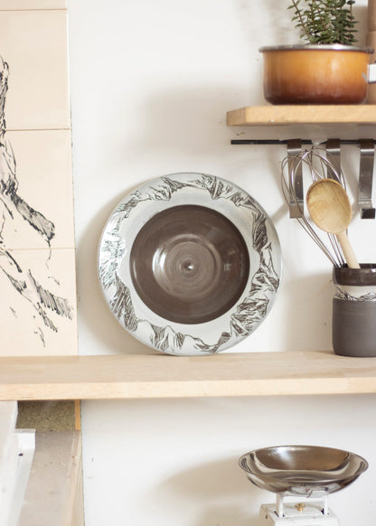 Assiette à pâtes Anthracite