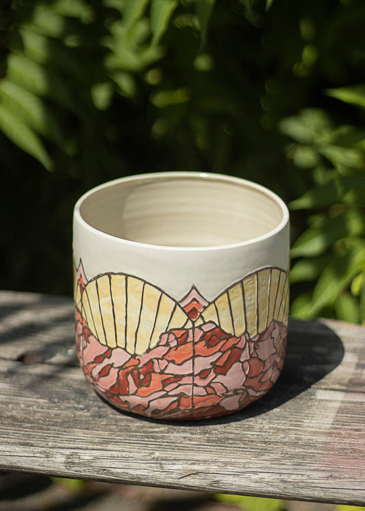 Cache-pot rose