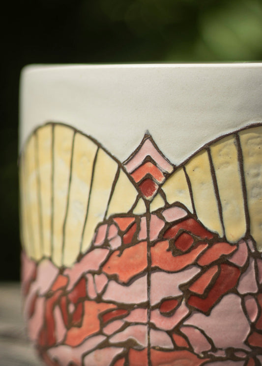 Cache-pot rose