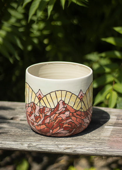 Cache-pot rose
