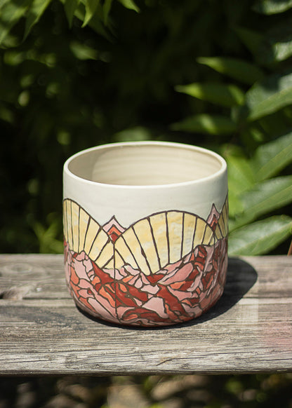 Cache-pot rose