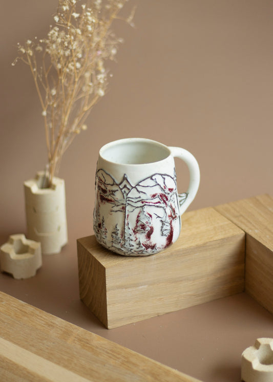 Mug en Porcelaine (cuisson au bois)