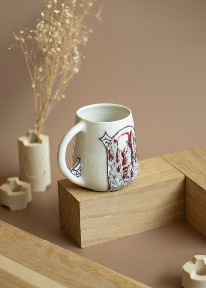 Mug en Porcelaine (cuisson au bois)