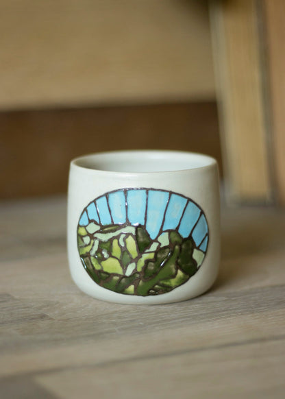 Petits Pots Vitraux blancs