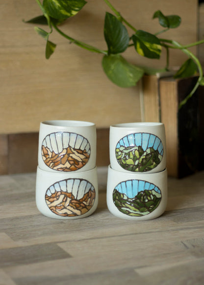 Petits Pots Vitraux blancs