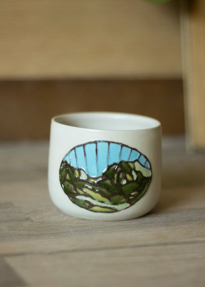 Petits Pots Vitraux blancs