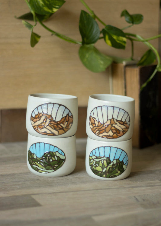 Petits Pots Vitraux blancs