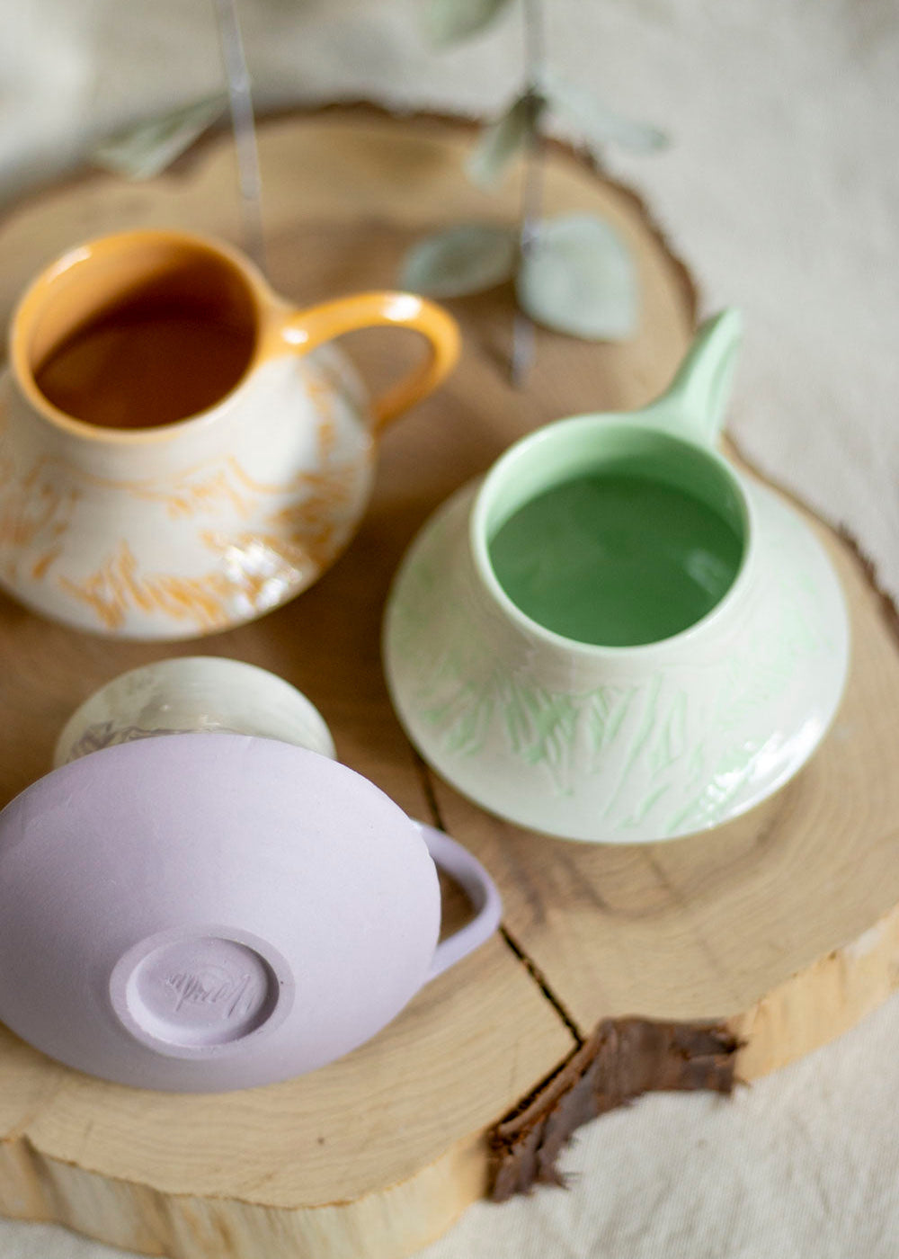 Tasse Porcelaine Estivale
